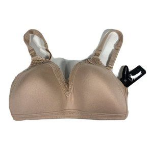Paramour Womens Nursing Peggy Convertible Bra 34DD Beige